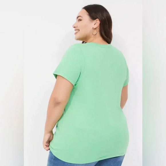 LANE BRYANT Feeling Lucky Graphic Tee - 18/20 Bright Green - Picture 3 of 12